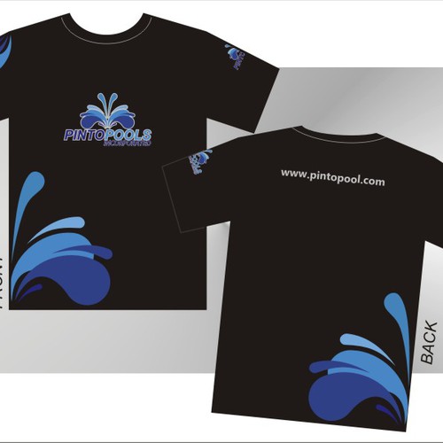 NEW Tshirt Design for swimming pool company Design by cikal