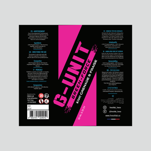 G-UNIT Eliquid need his new label Design by azabumlirhaz