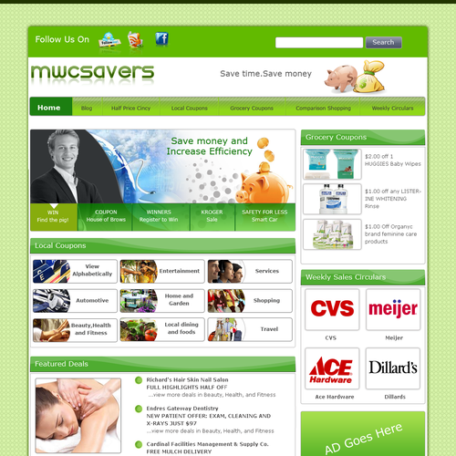 Wordpress Theme for a Customer Savings Portal 