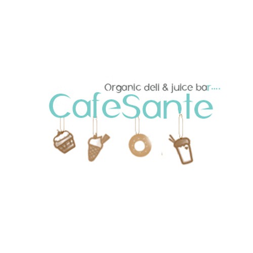 Create the next logo for "Cafe Sante" organic deli and juice bar Diseño de Decodya Concept