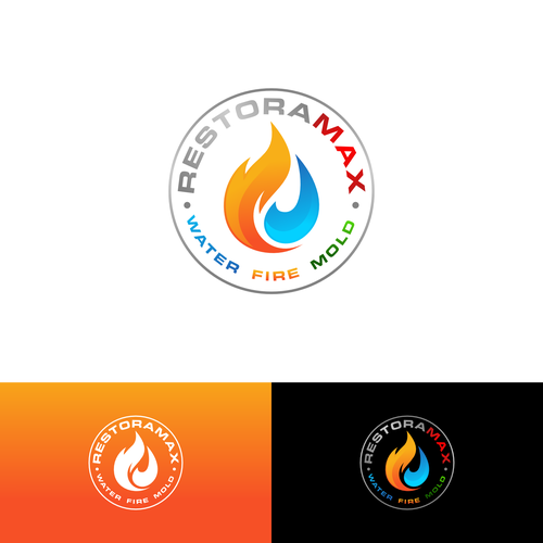 Restoration Company Branding. Design by Aleta21