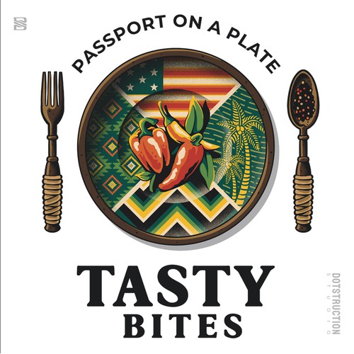 Design a Bold, Soulful Logo for Tasty Bites – Caribbean Meets Southern Comfort Design by Dotstruction Studio