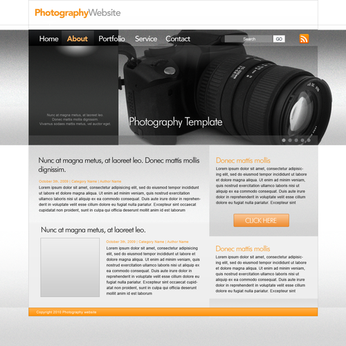 1-3 Page Website Template Design von Fonty