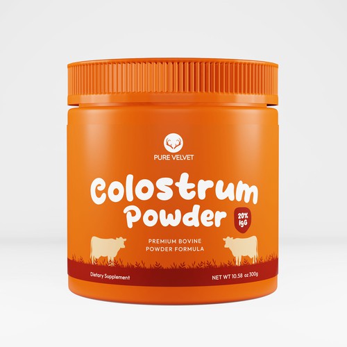 Design di Re-design Supplement Label to capture Amazon shopper attention & boost CTR - Colostrum Powder di emmafoo