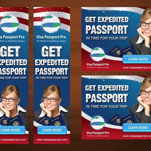 Create the next banner ad for Visa Passport Pro Design by BannersQueen (Marie)