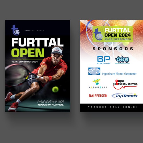 Aces & Action: Cool Flyer for a Tennis Tournament Design by P I X 3 L