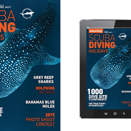 Design di eMagazine/eBook (Scuba Diving Holidays) Cover Design di Stefanosp