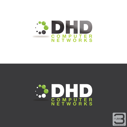 Create the next logo for DHD Computer Networks Diseño de thirdrules