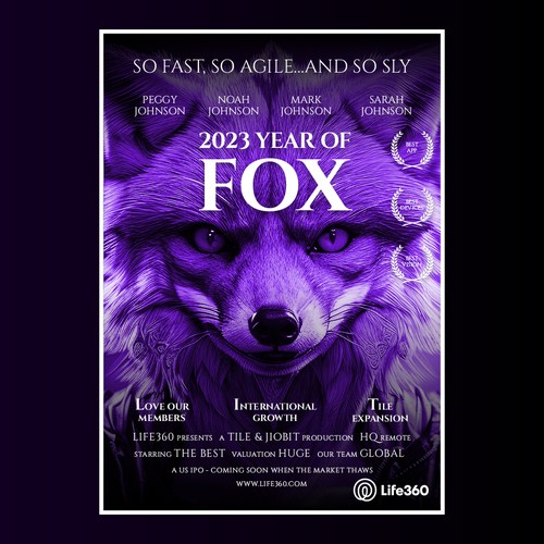 Life360 2023 Year of the Fox Poster Design by DA_Designer