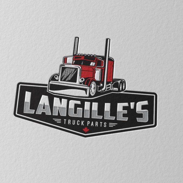 Design by eyangdanish titled "bold design for LANGILLE'S TRUCK AND PART"