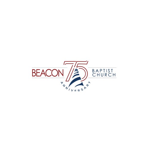 Beacon Baptist Church 75th anniversary logo Design by NABEEL™