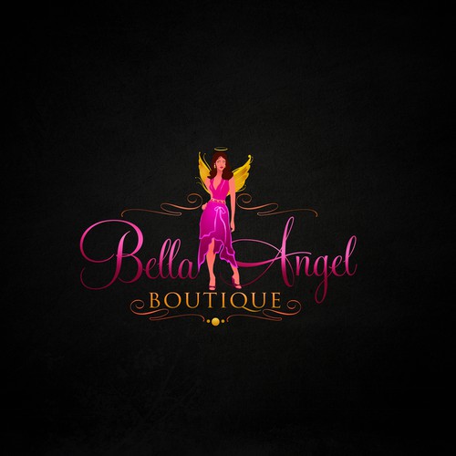 Logo for bella angel boutique Logo design contest 99designs