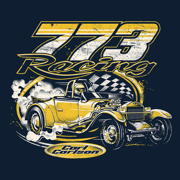 t-shirt design for a racing car driver