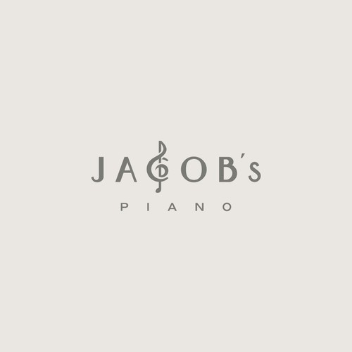 Piano related logo for my popular YouTube brand-ontwerp door Fikri desno