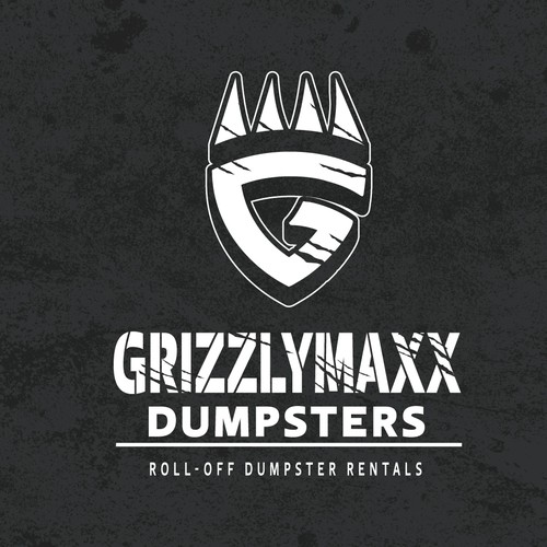 Grizzly bear logo for a dumpster rental company Design by Junk Wizard