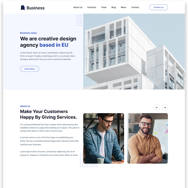 Customizable Tailwind Template