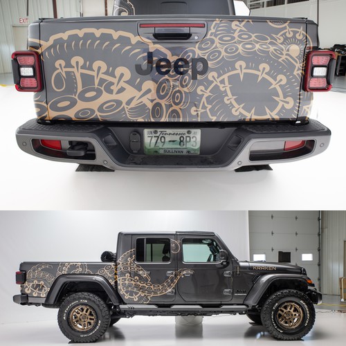 Jeep Gladiator "Kraken" Wrap Design by point0works