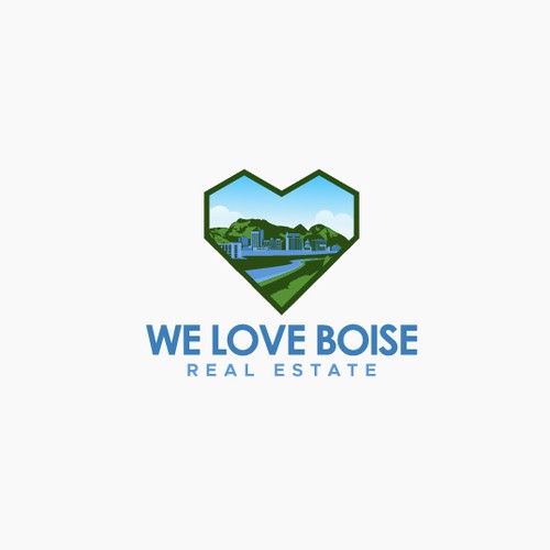 Logo creation capturing quality of life and moving to Boise, ID w/outdoors and downtown components Design by pecellele pencil