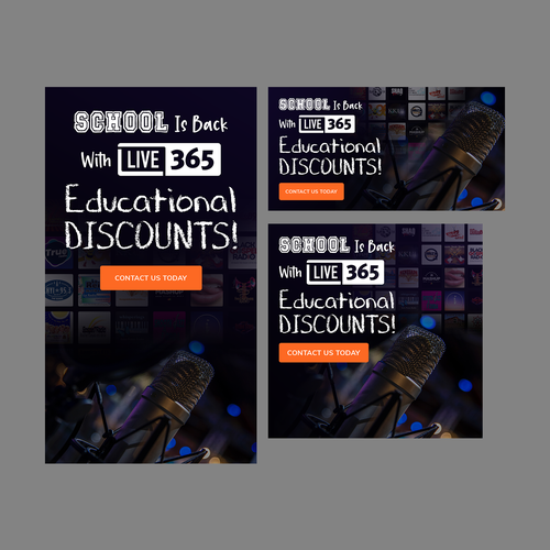 Back to School Facebook Ads For Major Music Company Diseño de gldesigns