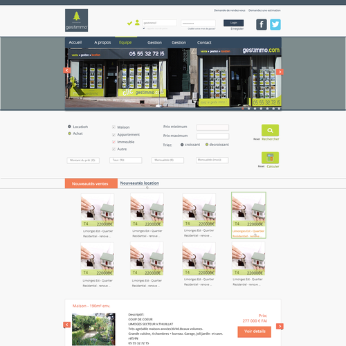 Proposta di design per un contest della categoria Design di sito web realizzata da MadalinaT