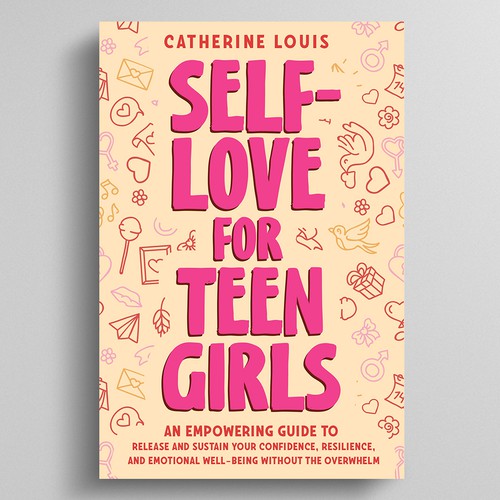 colorful cover to appeal to teen girls and their self-esteem Design by Dynaaa