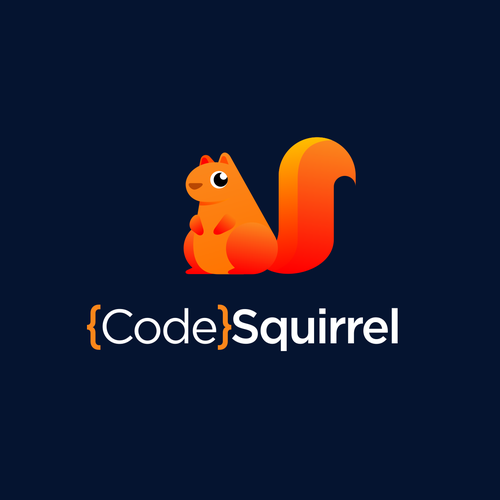 Playful and professional squirrel logo for a software development company Design by illergo