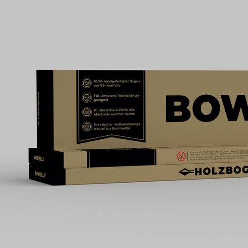 Create an unique craft / corrugated paper box packaging design for our new brand BOWRILLA® Design by Fajar Juliandri