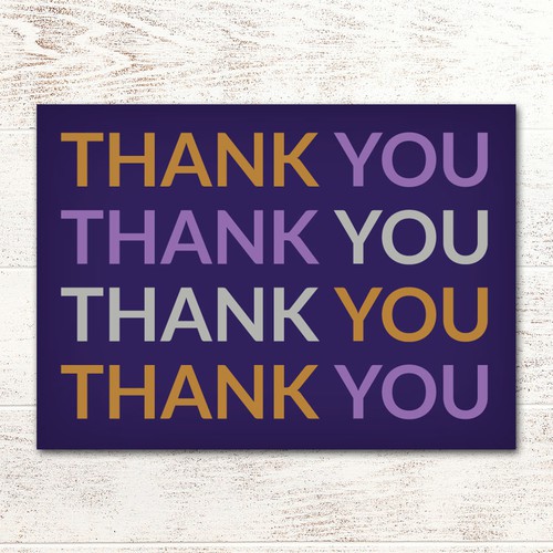 Thank you card design Design by Alexandra G Mocanu