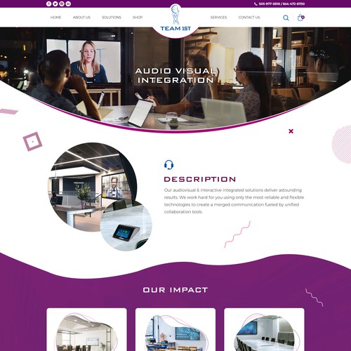 Technology Solutions Provider Website Design Framework Design by OMGuys™