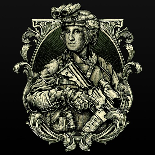 Tactical George Washington Design by INKSPITJUNKIE