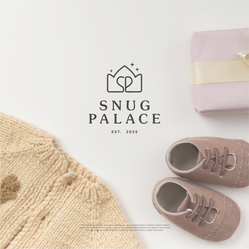 Design di Snug Palace- House of elevated, knitted organic cotton baby goods di Stark Graphic