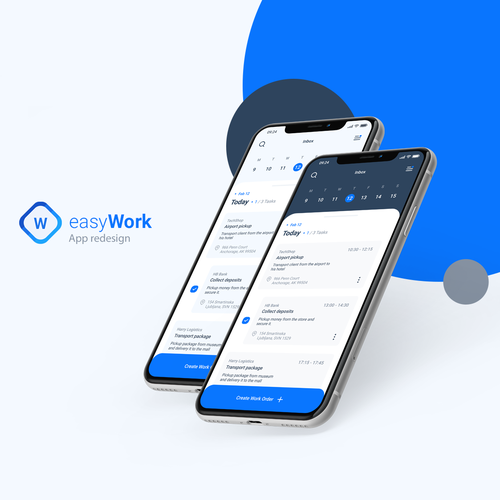 Clean and modern business app design Design by mavite