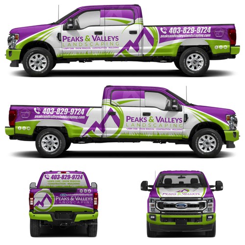F350 Truck Wrap For Landscaping Company Design by aricaturrash