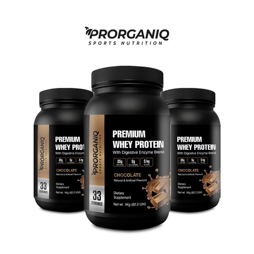 Design Need A Premium Label Design for Whey Protein Supplement por creationMB