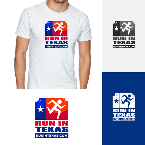 Design a cool Run in Texas logo to appeal to runners on road and trail, daytime and night Design by Web Hub Solution