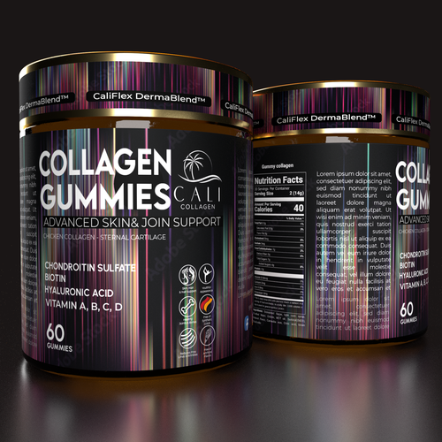 Cali Collagen Jar Label Design Contest (Luxury) Design by Parallax™