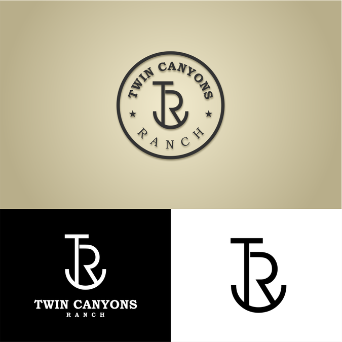 Twin Canyons Ranch Brand Logo design contest