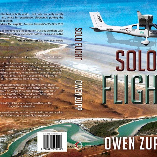 Solo Flight. Design an awesome book cover that captures the adventure of flight. Design by LilaM