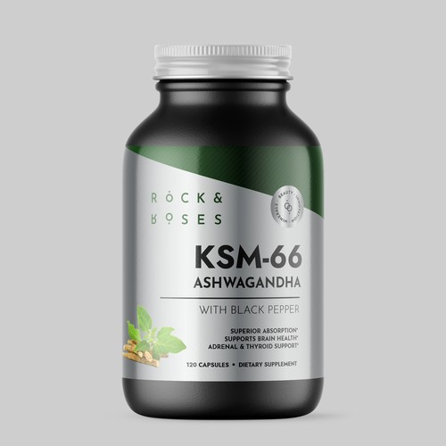 Minimal Supplement Label for a Vitamin Bottle Réalisé par Fredrick Balois