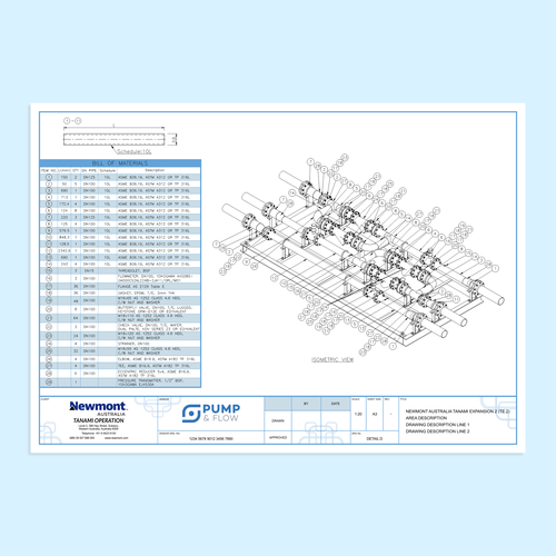 Title block for technical drawings Design by You ®