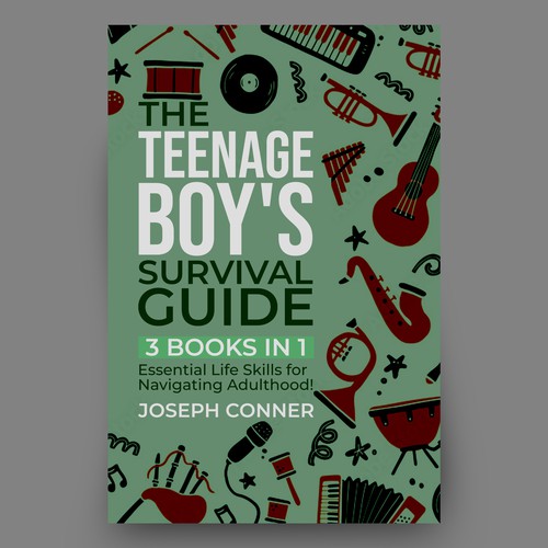 🔥 Cover for a new book on "Life Skills for Teen Boys" Design by Hisna