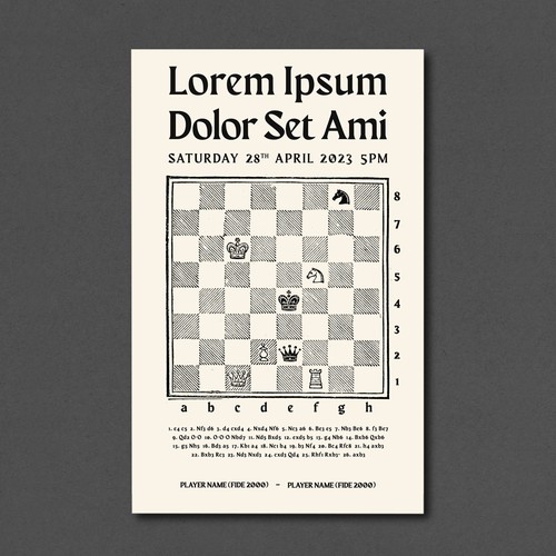 Design Chess poster theme por Gaile Caceres