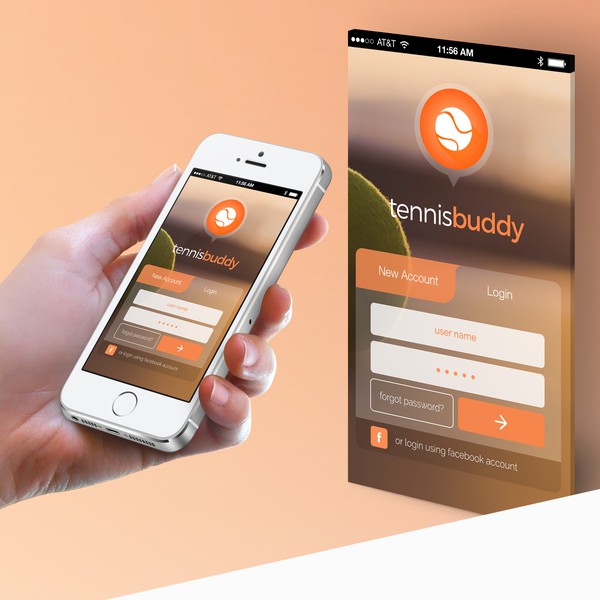 Design by Devmond titled "tennisbuddy"