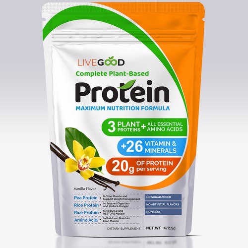 ***GUARANTEED PRIZE*** - LABEL DESIGN for Protein Powder -*****NEW***** Design by sapienpack