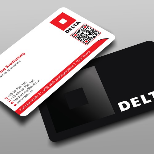 DELTA Business Card Relaunch Design réalisé par prosenjit_P