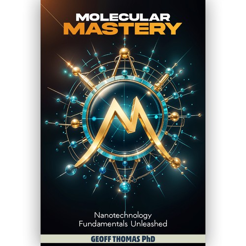 Create an eye-catching design for a first time author on the topic of nanotechnology. Design by RoundRectangles