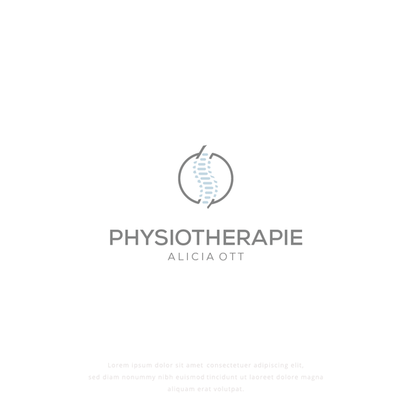 Design by Alfina Creative titled "Minimalist logo for physiotherapie company "
