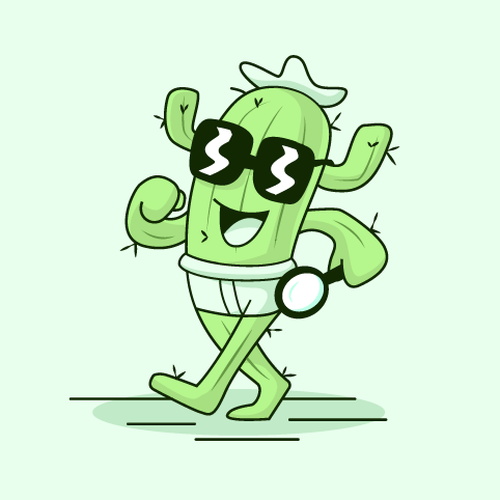 Illustrated Character Logo for Newsletter Diseño de AdriánKG