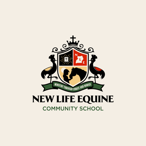 Equine Ministry School Logo Diseño de haganhuga