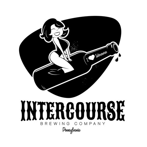 create a powerful sexually risky pin up logo for Intercourse Brand! Diseño de shockfactor
